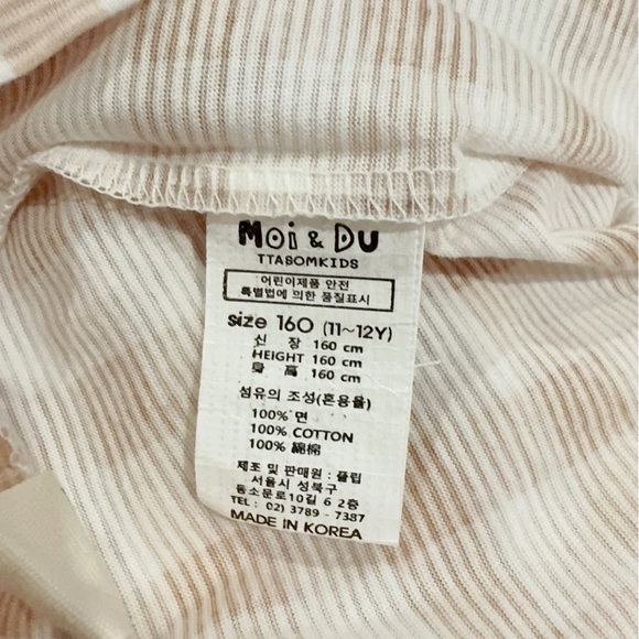 Moi & Du TTASOMKIDS Gingham Brown Checker Toast Pajama PJ Set Size 11/12 NWT - Picture 6 of 6